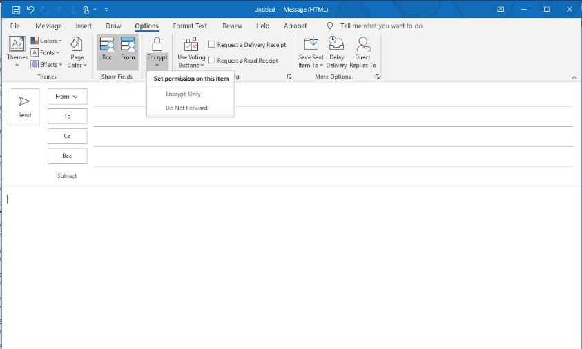 How to Send a Secure Email in Microsoft Outlook?