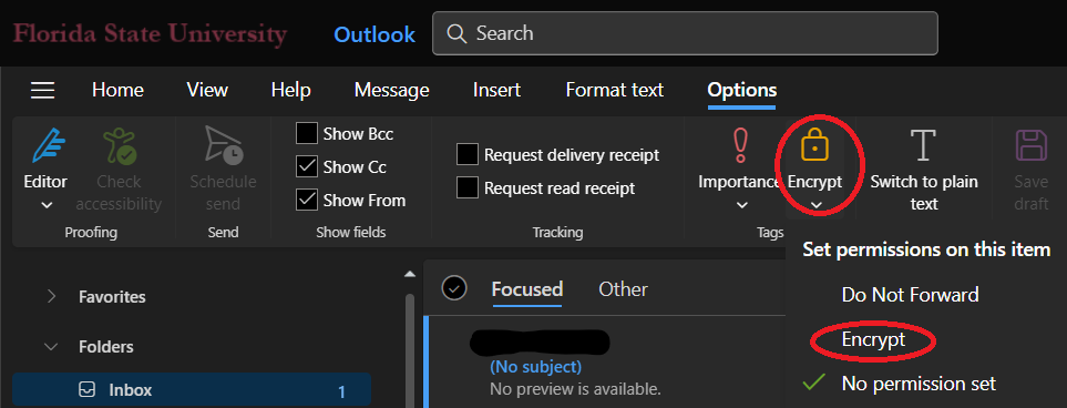 How to Encrypt Email in Outlook 2016 - Information Technology Services